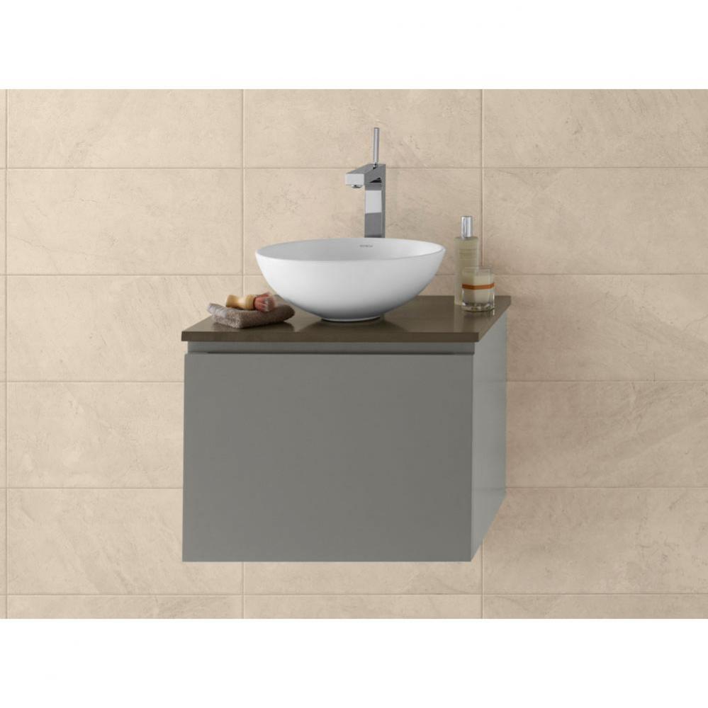 23'' Ariella Wall Mount Bathroom Vanity Base Cabinet in Slate Gray