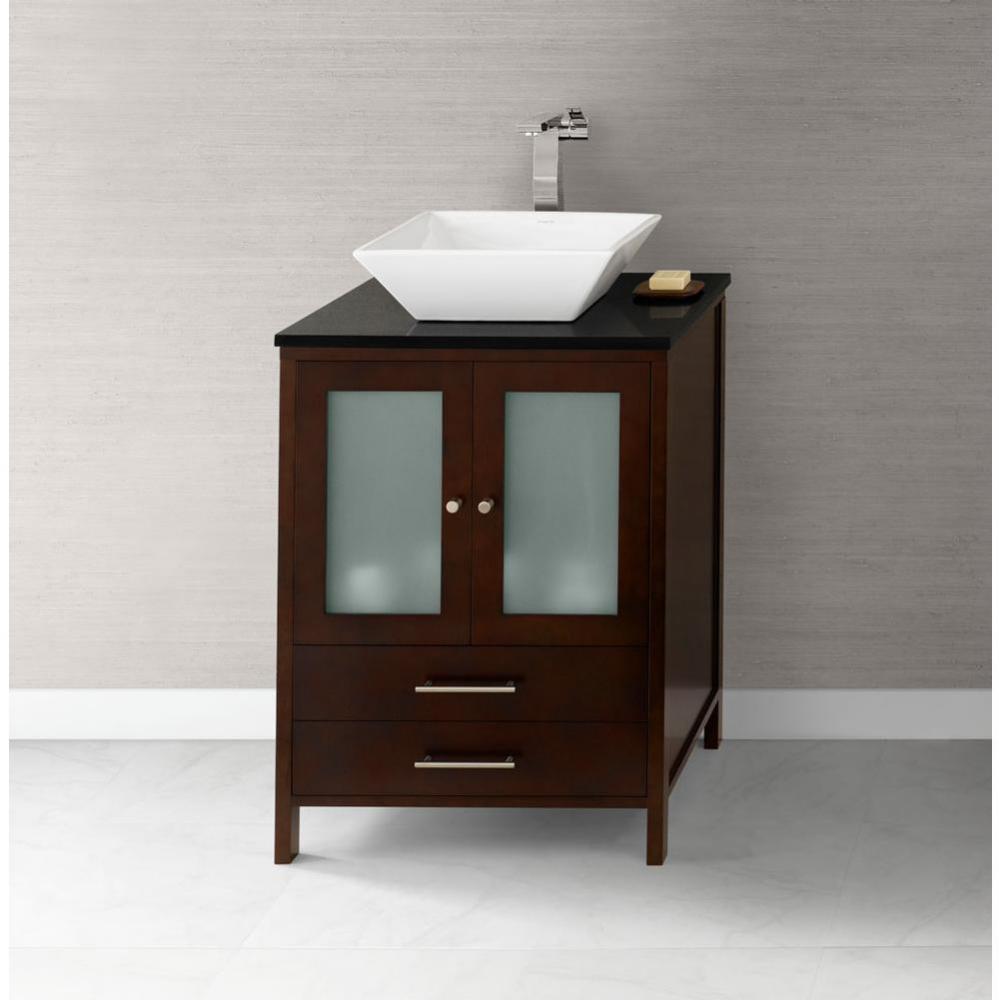 24'' Juno Bathroom Vanity Cabinet Base in Dark Cherry