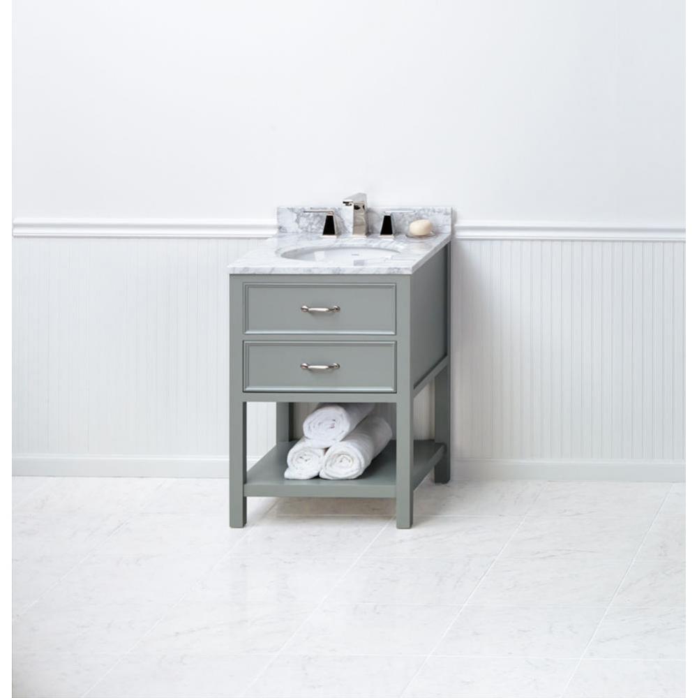 24'' Newcastle Bathroom Vanity Cabinet Base in Ocean Gray