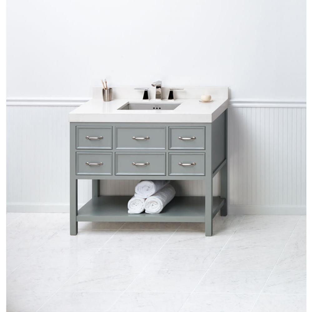 42'' Newcastle Bathroom Vanity Cabinet Base in Ocean Gray