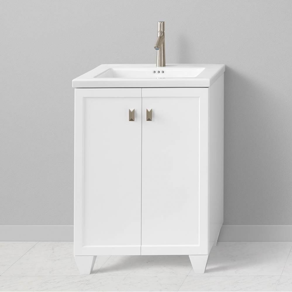 24'' Aravo Solutions Vanity with Cube Leg in Empire Gray