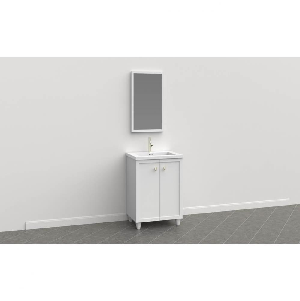 24'' Aravo Solutions Vanity with Cone Leg in Empire Gray