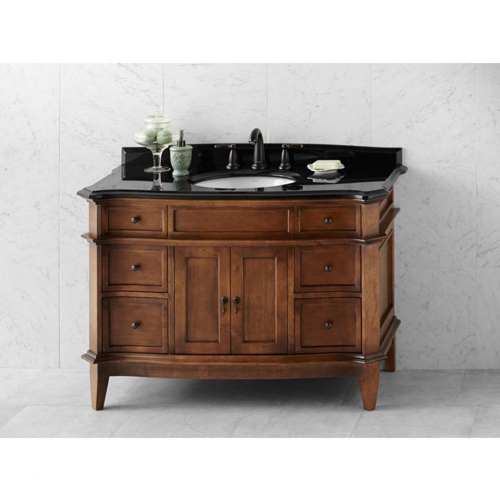 48'' Solerno Bathroom Vanity Cabinet Base in Café Walnut