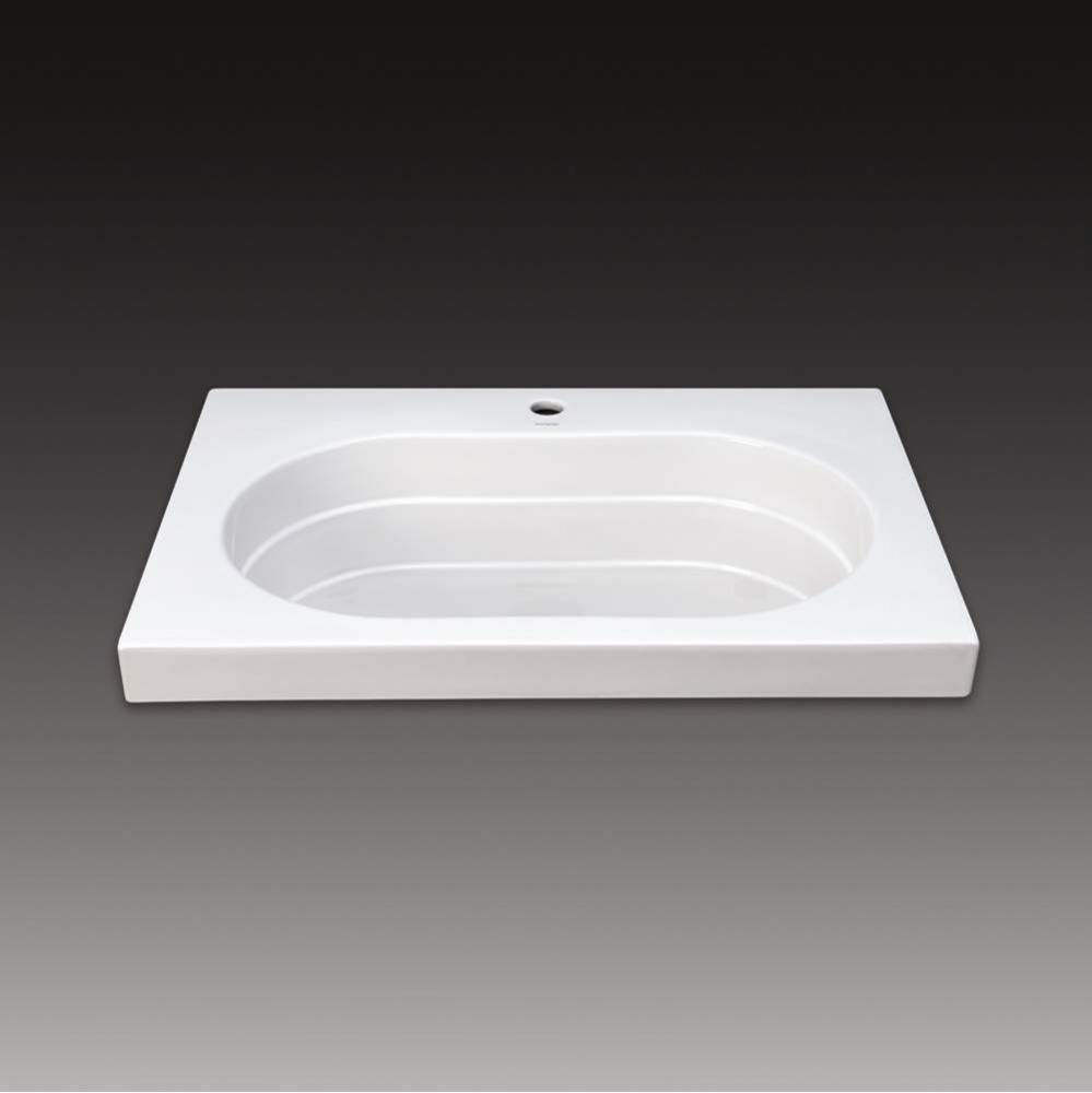 31'' Ashland™ Ceramic Utility Sinktop with Single Faucet Hole in White