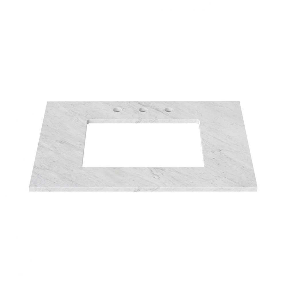 31'' Stone top for single Rectangular Undermount sink  with 8'' widespread in