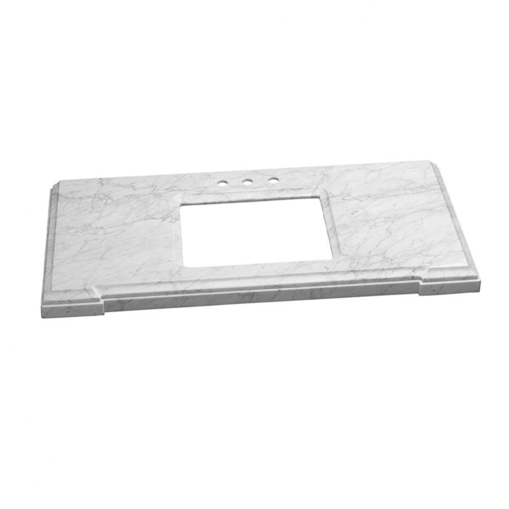 31'' x 22'' Torino Marble Vanity Top in Carrara White