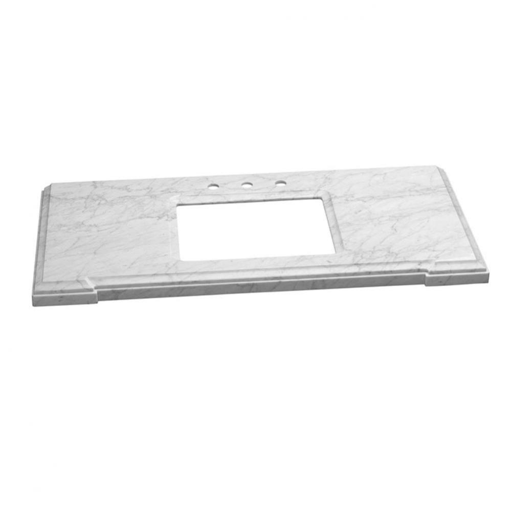 49'' x 22'' Torino Marble Vanity Top in Carrara White