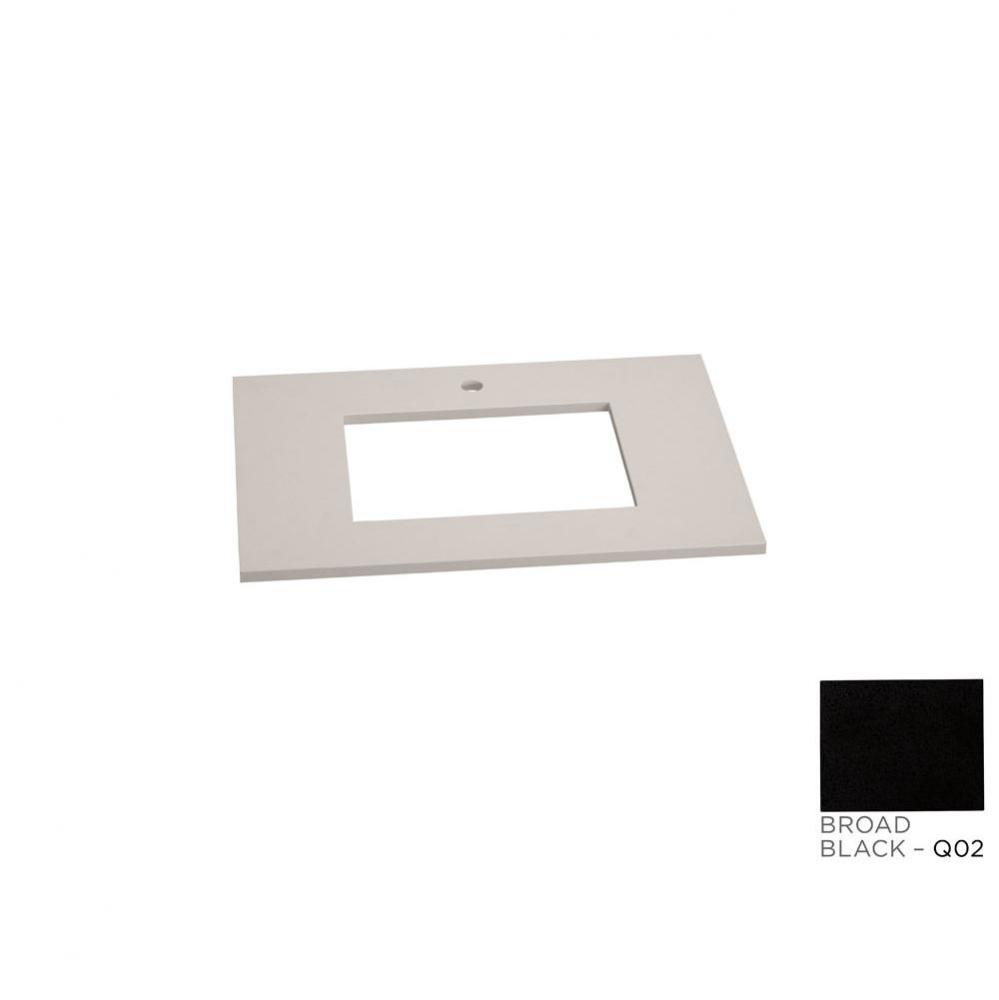 25'' x 22'' TechStone™ Vanity Top in Wide White - 3/4'' Thick