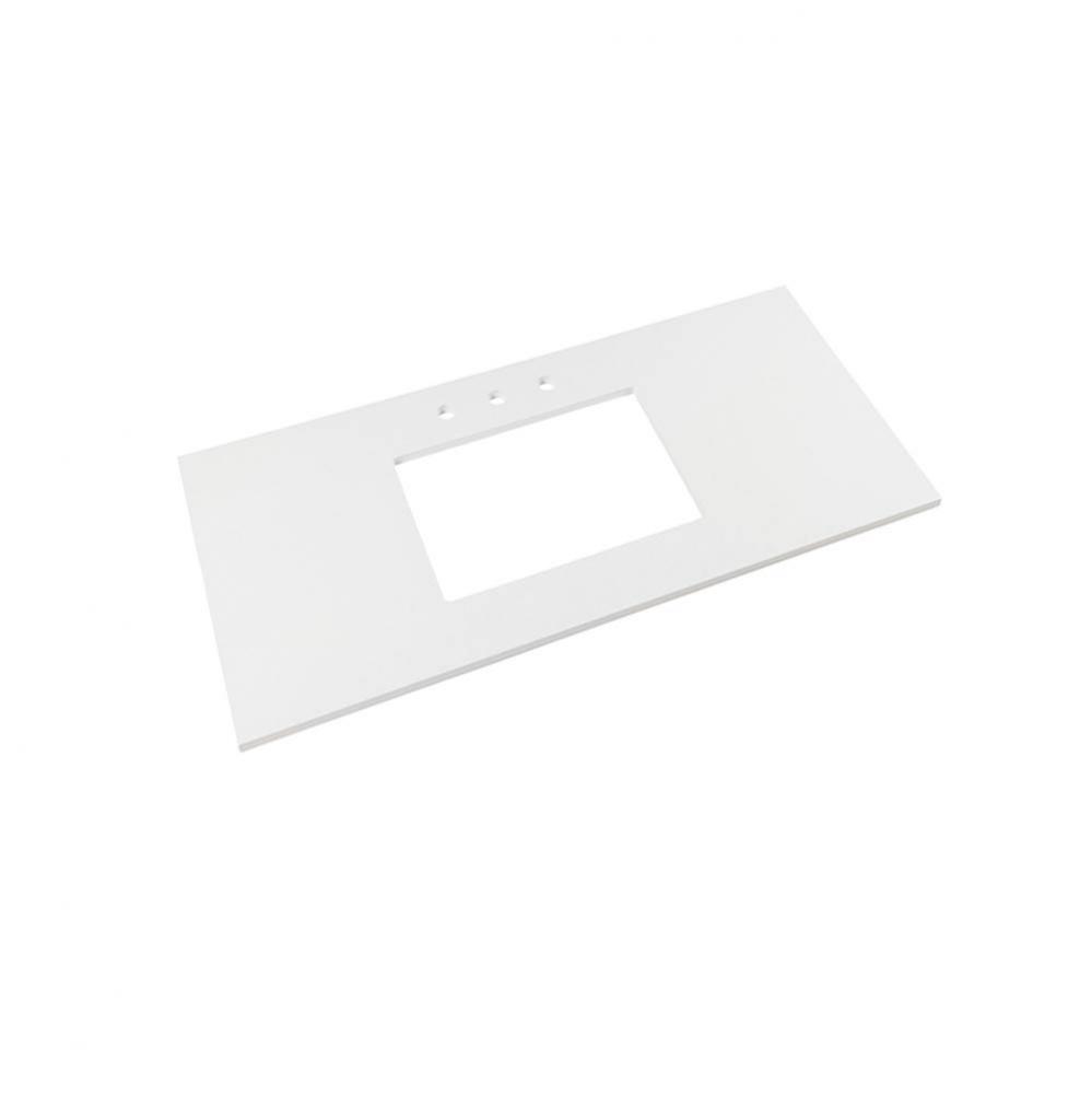 37'' x 19'' TechStone™  Vanity Top in Solid White - 3/4'' Thick