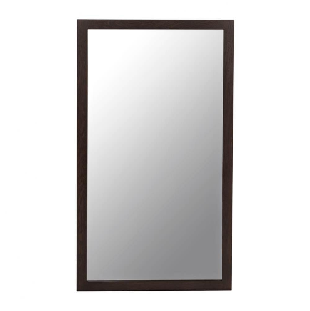 18'' Alina Contemporary Solid Wood Framed Bathroom Mirror in Oak Toscana