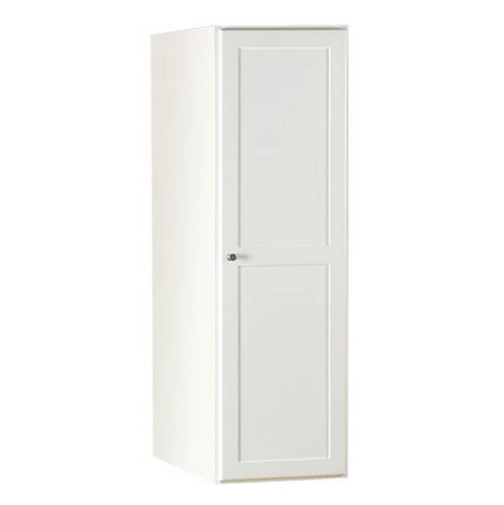 15'' Shaker  Linen Cabinet Storage Tower with Wood Door in White