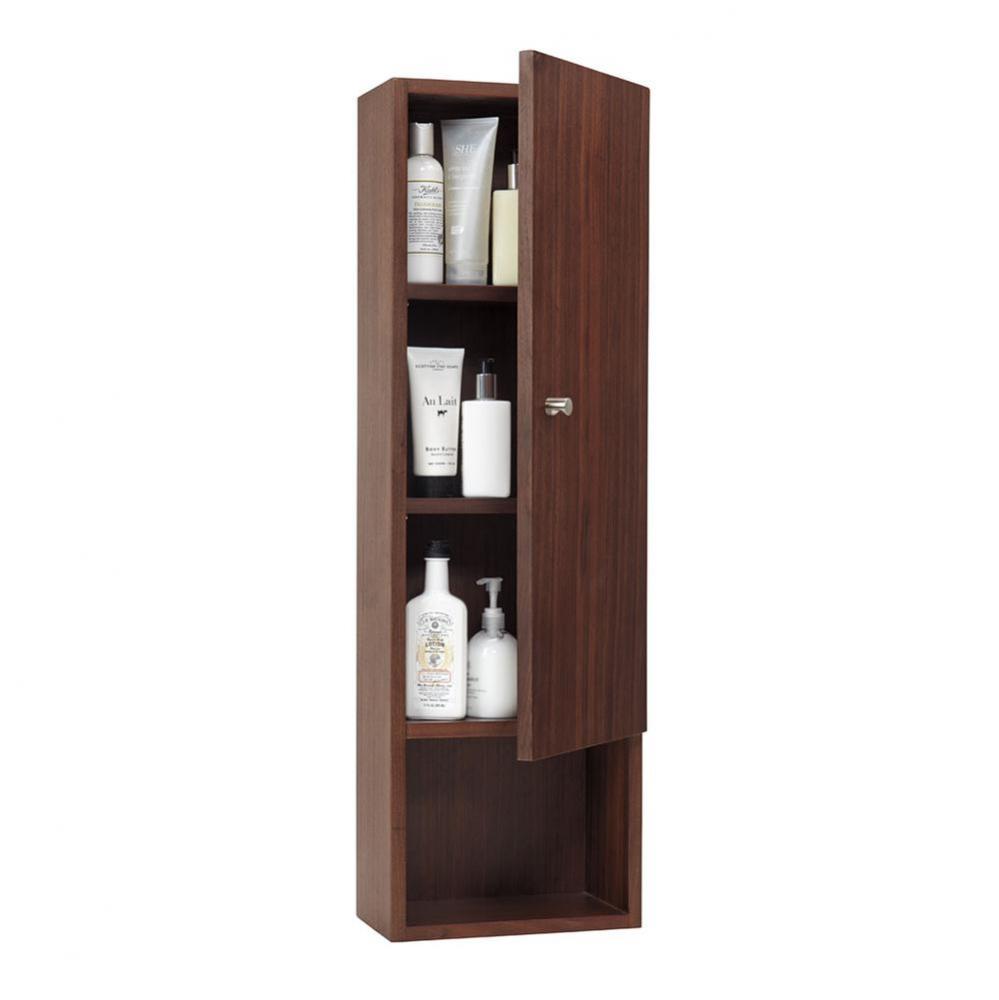 12'' x 39'' Drew Transitions Bathroom Wall Cabinet in Café Walnut