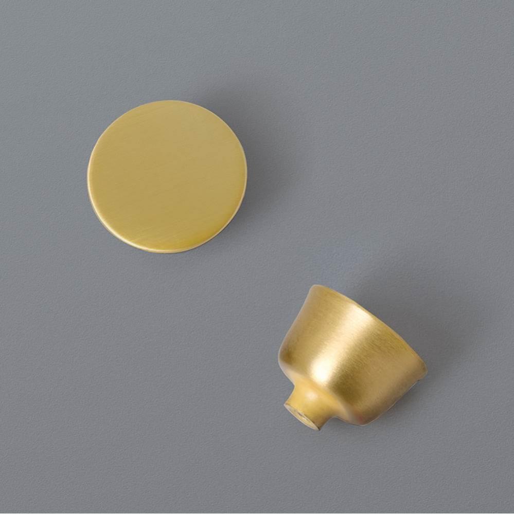 Aravo Solutions Round Knob in Brushed Brass