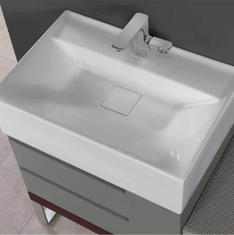 27'' Stack Rectangular Ceramic Vessel Sinktop with out Overflow in White