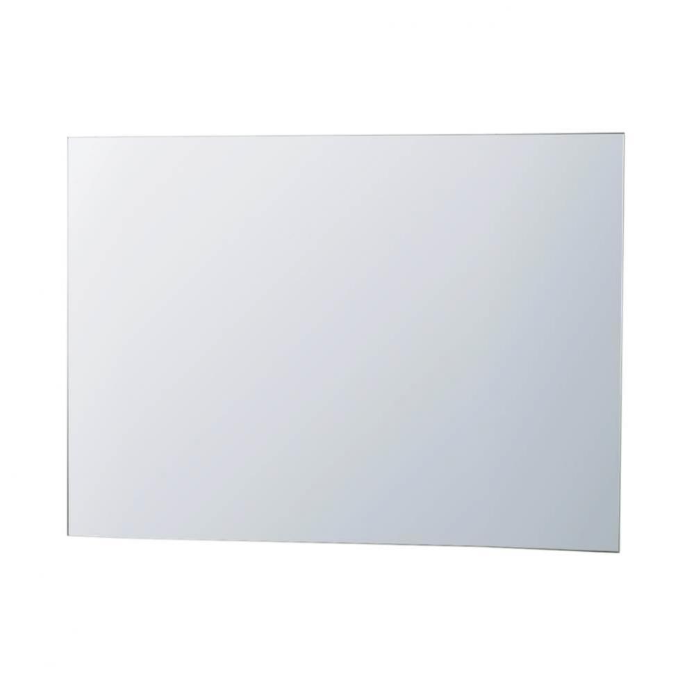 47'' Free Square Mirror with Aluminum Frame in Polished Nickel