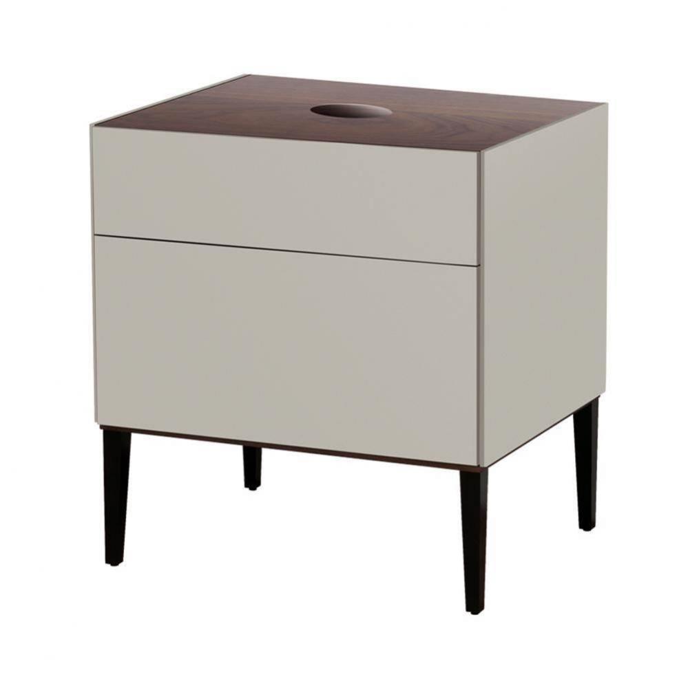 27'' Noce Bathroom Vanity Base - Sabbia Beige