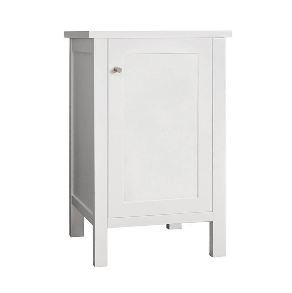 19'' Albany Bathroom Side Cabinet with Wood Door in Dark Cherry