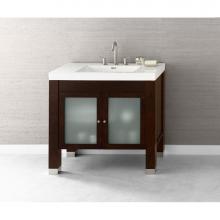 Ronbow 032536-1-F07 - 36'' Devon Bathroom Vanity Base Cabinet in Vintage Walnut