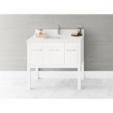 Ronbow 036836-W01 - 36'' Calabria Bathroom Vanity Base Cabinet in White