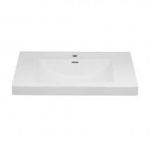 Ronbow 216632-1-WH - 32'' Evin™  Ceramic Sinktop with Single Faucet Hole in White