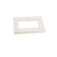 Ronbow 306624-1-MY - 24'' x 19'' WideAppeal™  Marble Vanity Top in Cream Beige - 2'' Th