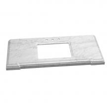 Ronbow 308037-8-CW - 37'' x 22'' Torino Marble Vanity Top in Carrara White