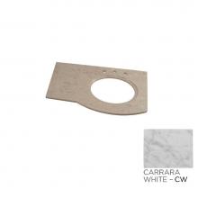 Ronbow 308137-R8-CW - 37'' x 23'' Marcello Marble Vanity Top in Carrara White