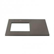 Ronbow 362237-1L-Q30 - 37'' x 22'' TechStone™ Vanity Top in Stone Gray - 3/4'' Thick