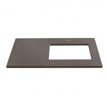 Ronbow 365535-1R-Q30 - 35'' x 19'' TechStone™  Vanity Top in Stone Gray - 3/4'' Thick