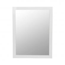 Ronbow 600124-E23 - 24'' Alina Contemporary Solid Wood Framed Bathroom Mirror in Glossy White