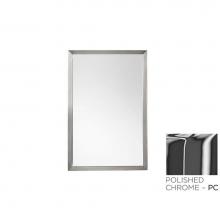 Ronbow 603423-PC - 23'' Emile Contemporary Metal Framed Bathroom Mirror in Polished Chrome