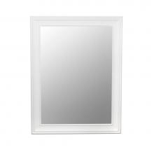 Ronbow 606127-W01 - 27'' William Traditional Solid Wood Framed Bathroom Mirror in White