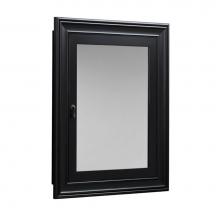 Ronbow 611027-B01 - 27'' William Traditional Solid Wood Framed Medicine Cabinet in Antique Black