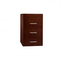 Ronbow 632115-H01 - 15'' Drawer Bridge with Three Drawers in Dark Cherry