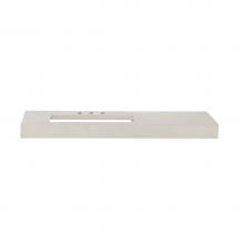 Ronbow E022941-8L-Q28 - Brit - 41'' wide white wideappeal vanity top with sink cutout on left -Wide White Techst