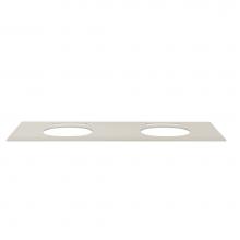 Ronbow E023053-8D-Q28 - 53'' Brit TechStone beveled top with double cutout