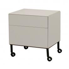 Ronbow E036122-E90 - 29'' Noce Small Storage Unit with Rotola Wheel - Sabbia Beige