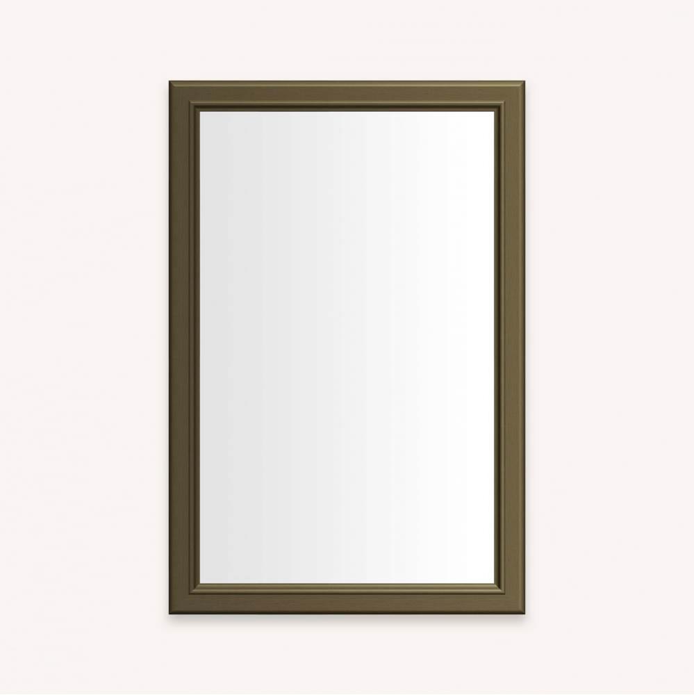 DC FRAMED WALL MIRROR, BM, 20X30, VN BRASS