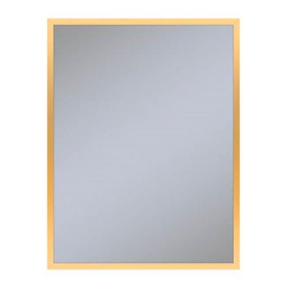 Profiles Framed Mirror, 24'' x 30'' x 3/4'', Matte Gold