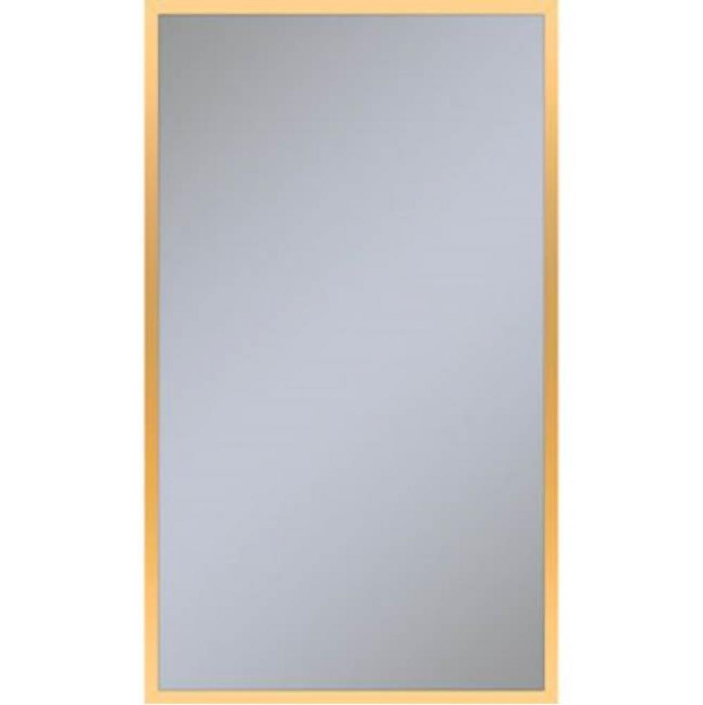 Profiles Framed Mirror, 24'' x 40'' x 3/4'', Matte Gold