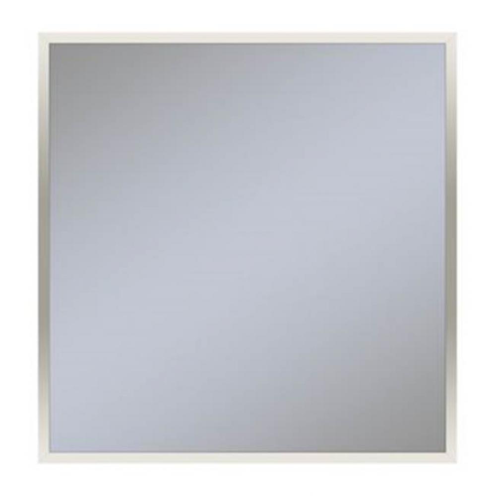 Profiles Framed Mirror, 30'' x 30'' x 3/4'', Polished Nickel