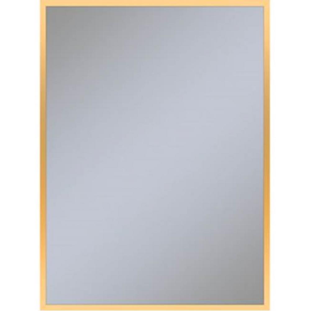 Profiles Framed Mirror, 30'' x 40'' x 3/4'', Matte Gold