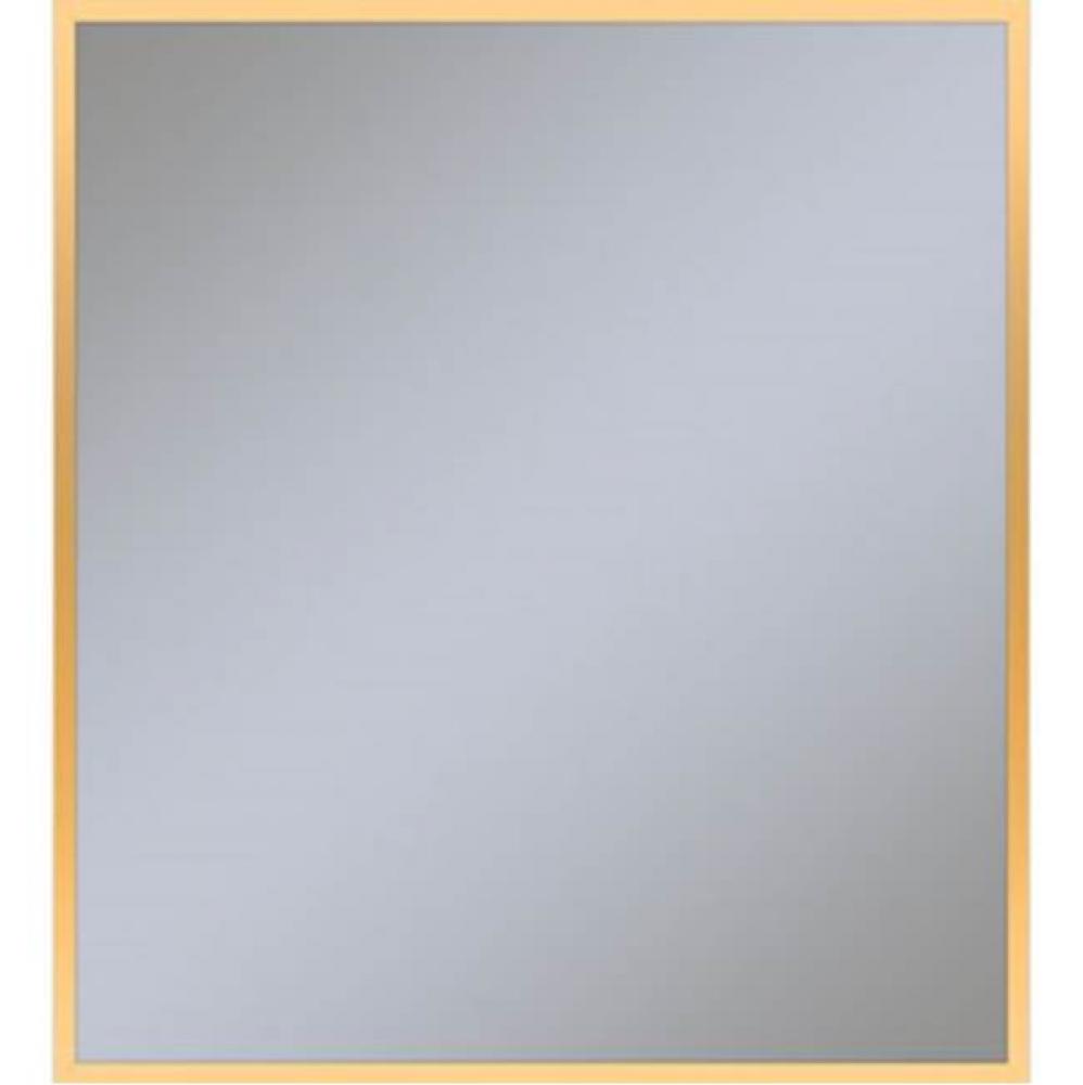 Profiles Framed Mirror, 36'' x 40'' x 3/4'', Matte Gold