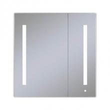 Robern AC3030D4P2LA - AiO Lighted Cabinet, 30'' x 30'' x 4'', Two Door, LUM Lighting, 4000