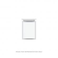 Robern VP12H2D18F26N76 - Profiles Framed Vanity, 12'' x 15'' x 18'', Matte White, Chrome Fram