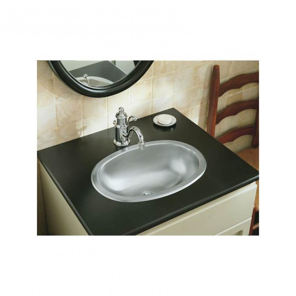 Oval Drop-In/Under-Mount Bathroom Sink