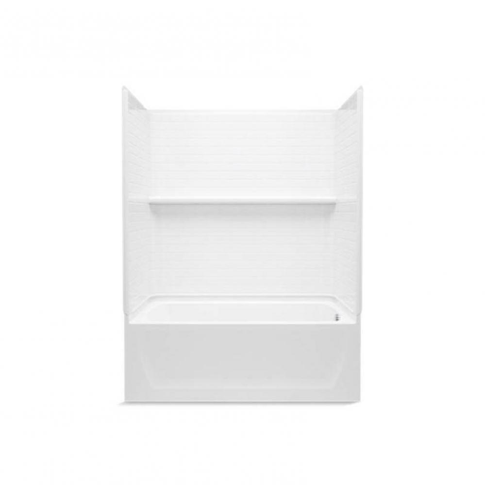 Traverse® 60'' x 32'' bath/shower with Aging in Place backerboards