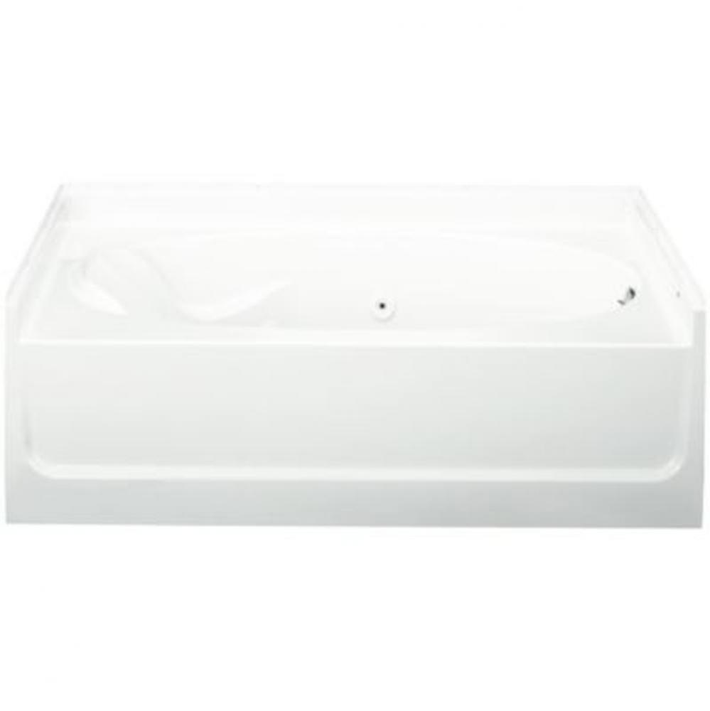 Ensemble, Series 7610, 60'' x 36'' 6 Jet Whirlpool Bath - Right-hand Drain