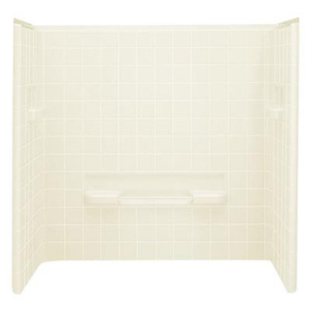 All Pro® 60'' x 30'' bath/shower wall set with Aging in Place backerboard