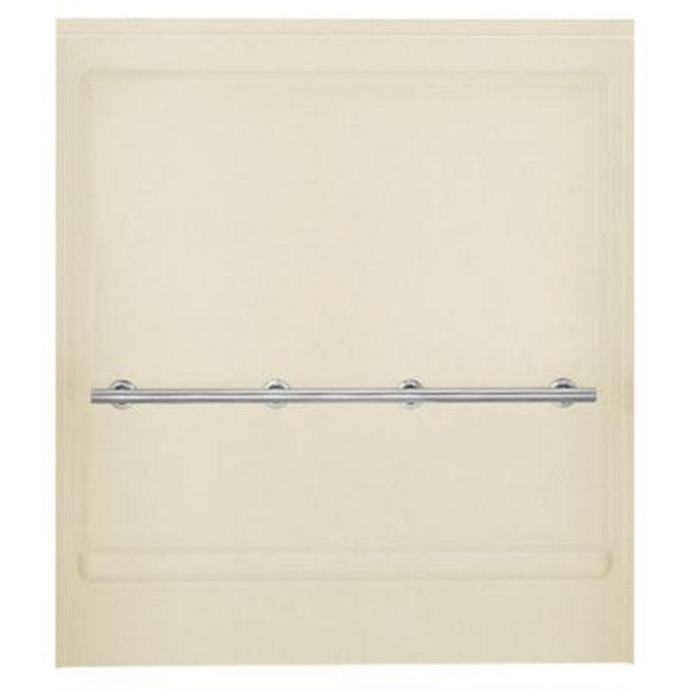 OC-S-63 63-1/4'' x 65-1/4'' shower back wall with grab bar